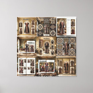 Modern Artefact UNESCO Protected Albanian Couture Canvas Print
