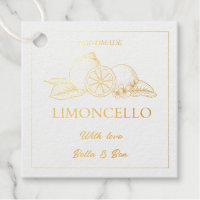 Modern Artisan Lemon Wedding Limoncello Bottle