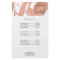 Modern Artist Abstract Faux Rose Gold Brushstrokes