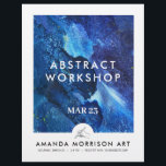 Modern Artist Painter Hand Logo  Flyer<br><div class="desc">Unleash your artistic identity with our flyer template designed for creative professionals. The front showcases a white-bordered canvas for your personalised artwork, while a distinctive line art logo of a hand holding a paintbrush adds a unique touch. Flip to the back for ample space to feature additional photos, information, and...</div>