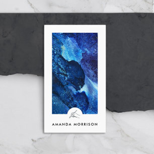 Modern Artist Painter Hand Logo Vertical Business Card