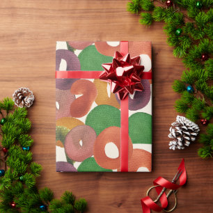 Modern Artistic Autumn Colourful Pattern Wrapping Paper