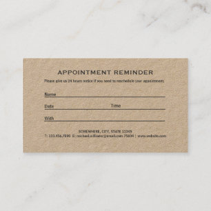 Modern Artistic Grey Black Monogram Appointment Card