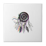 Modern Artistic Native American Dreamcatcher Tile<br><div class="desc">This modern and cool artistic Native American dreamcatcher is perfect for the trendy and stylish individual. Its contemporary and simple print is great for many gifts and occasions. Enjoy this ethnic and artsy design for your next purchase; for yourself, your friends, or your family.</div>