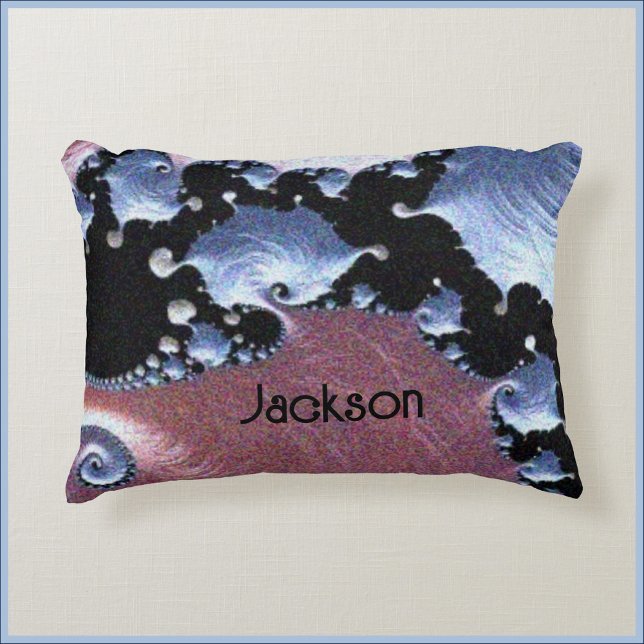 Modern Artistic Pink Purple  Decorative Cushion (Creator Uploaded)