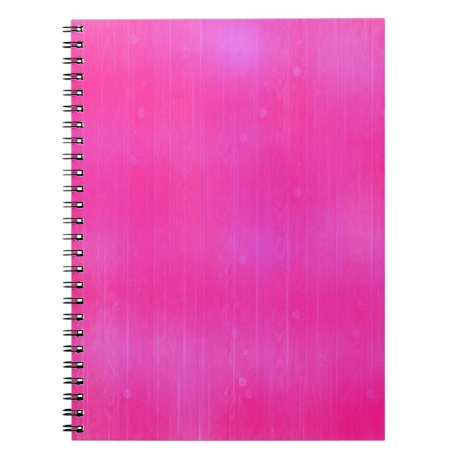 Modern Artistic Pink Texture Notebook (Front)