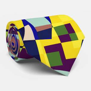 Modern Artistic Terrazzo Style Pattern Tie