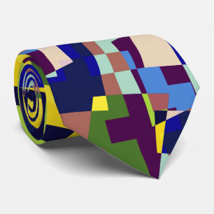Modern Artistic Terrazzo Style Pattern Tie