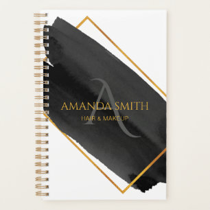 Modern Artistic Watercolor and Gold  Planner