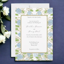 Modern Artistic Watercolor  Wedding Invitation
