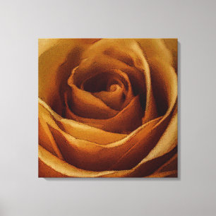 Modern Artistic Yellow Rose Canvas Print