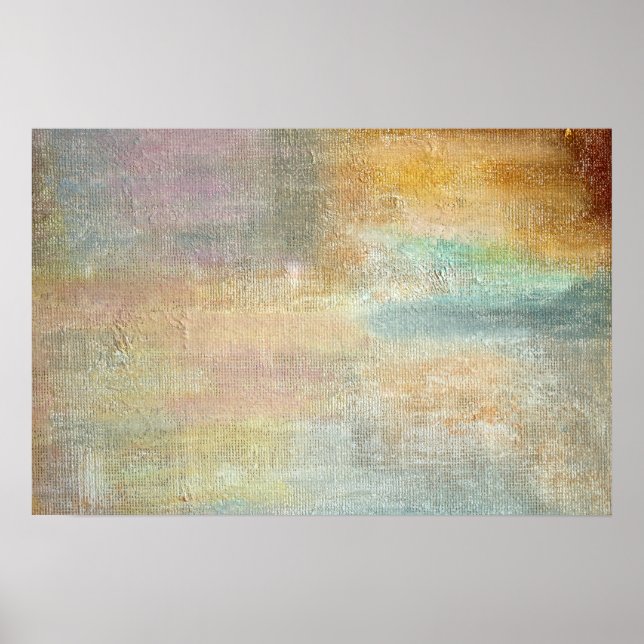 Modern Artsy Autumn Abstract Poster (Front)