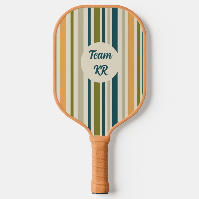 Modern Artsy Geometric Personalised  Pickleball Paddle (Front)