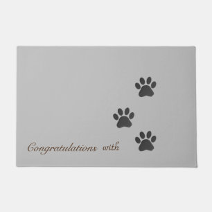 Modern ashes abstract with grey custom  doormat