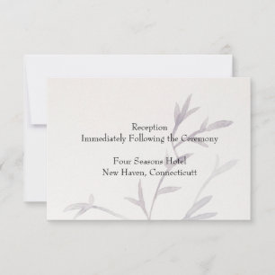 Modern Asian Inspired Wedding Reception Invitation