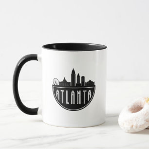 Modern Atlanta Georgia Stylised  Skyline Mug