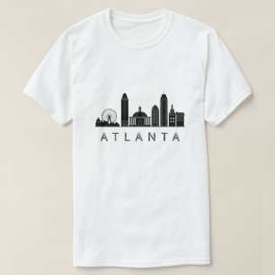Modern Atlanta Georgia Stylised  Skyline T-Shirt