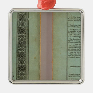 Modern atlas metal tree decoration