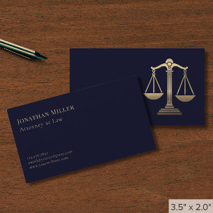 Modern Attorney at Law Business Card