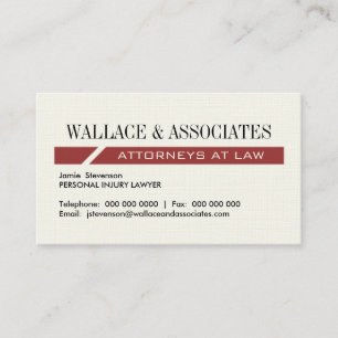 Modern Attorney Business Cards