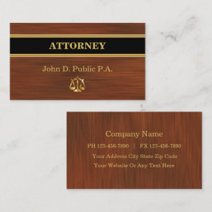 Modern Attorney Business Cards