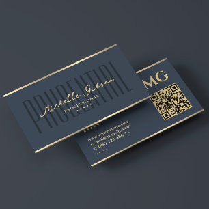 Modern Attorney Charcoal Blue Notary Faux Gold Business Card