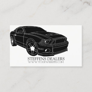 Modern Auto Car Dealer, Dealership Business Card