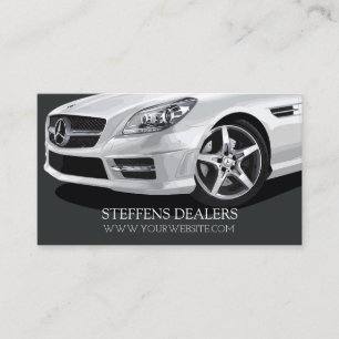 Modern Auto Car Dealer, Dealership Business Card