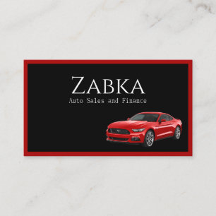 Modern Auto Car Sales Dealership Business Card