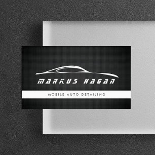MODERN AUTO DETAILING, AUTO REPAIR BUSINESS CARD