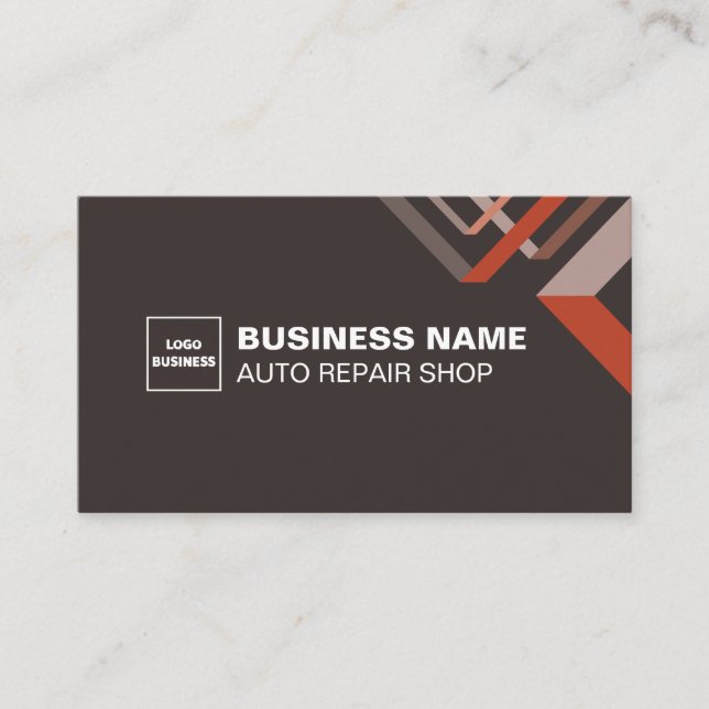 Modern Auto Mechanics Car Service BS Card  (Front)