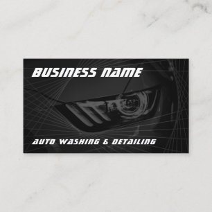 Modern automotive geometric business card