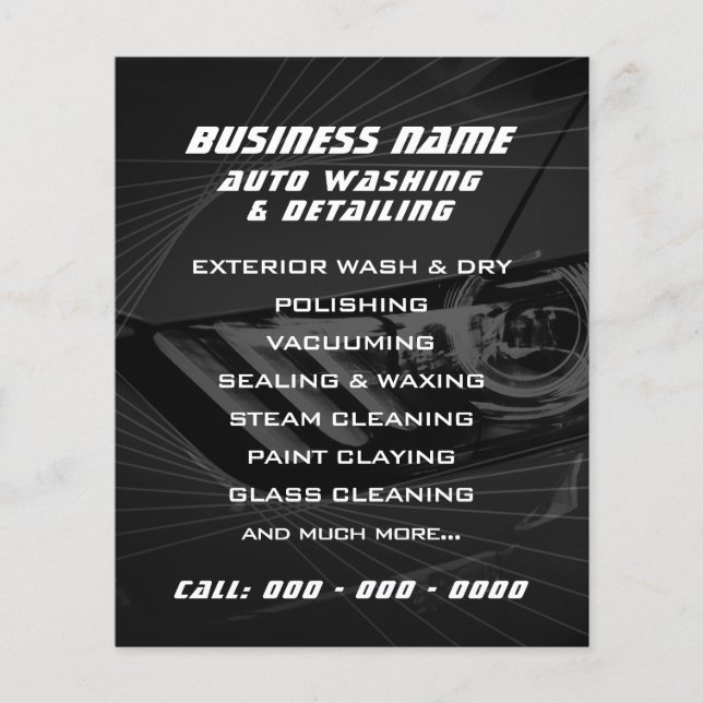 Modern automotive geometric  flyer (Front)