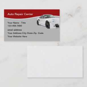 Modern Automotive Services Business Card Template