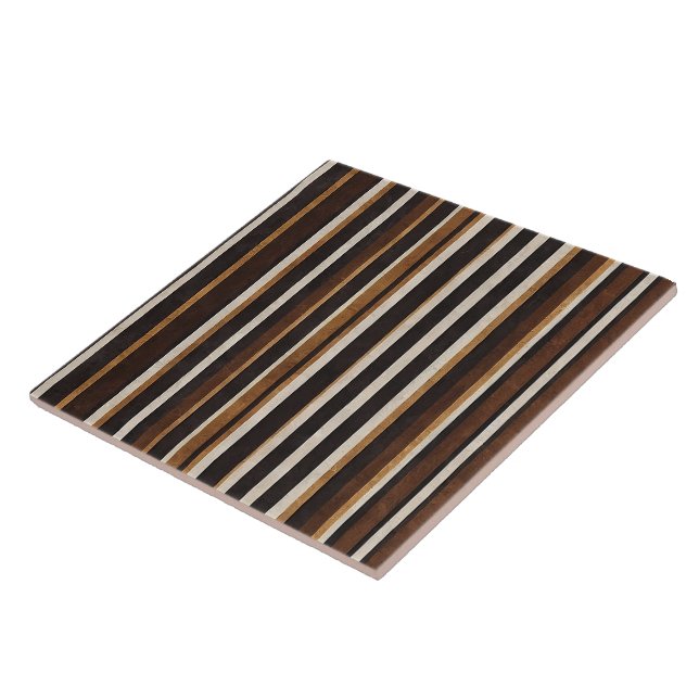 Modern Autumn Brown Luxury Collection Tile (Side)