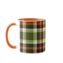 Modern Autumn Foliage Plaid Pattern
