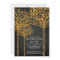 Modern Autumn Trees Thanksgiving Invitation