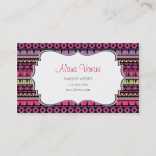 Modern Aztec Pattern Business Card