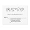 Modern b&w wedding rsvp cards