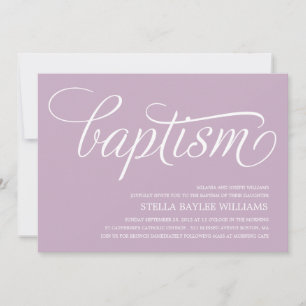 MODERN BABY   BAPTISM INVITATION