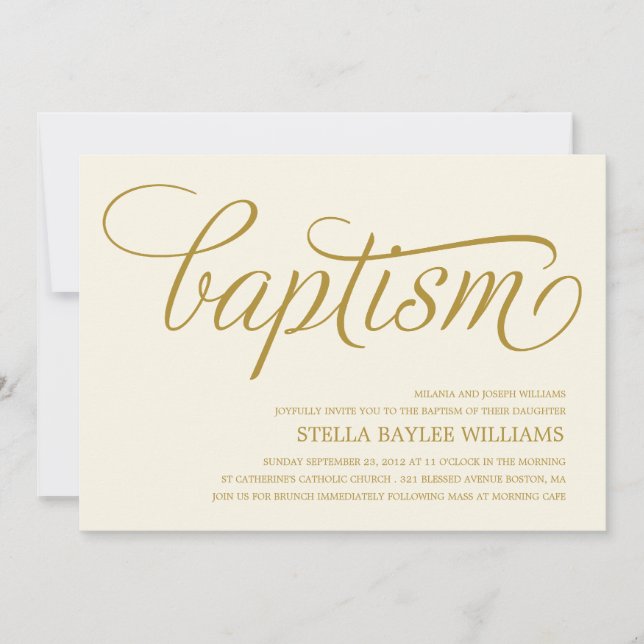 MODERN BABY | BAPTISM INVITATION (Front)