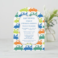 Modern Baby Boy Tow Truck Shower