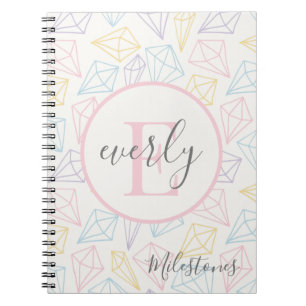 Modern Baby Milestones Memories Book