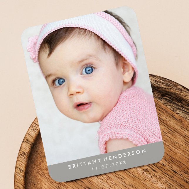 Modern Baby Photo Magnet (Creator Uploaded)