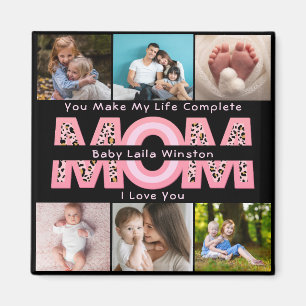Modern Baby Photo   You Make My Life Complete Gift Magnet