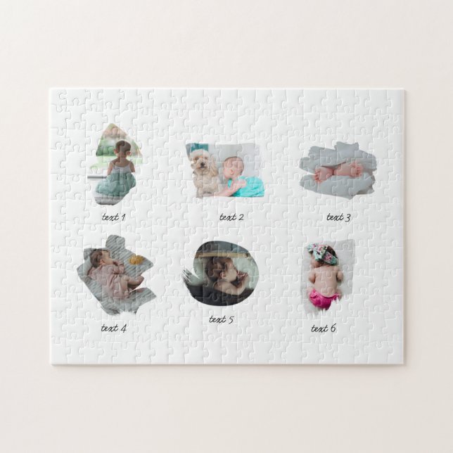 Modern Baby Photos Collage Jigsaw Puzzle (Horizontal)