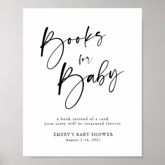 Modern Baby Shower Books for Baby Sign