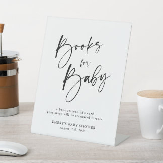 Modern Baby Shower Books for Baby Sign