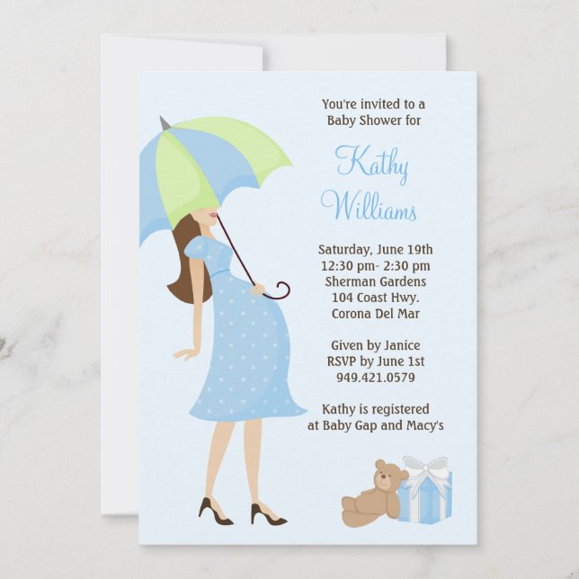 Modern Baby Shower Invitation (Front)