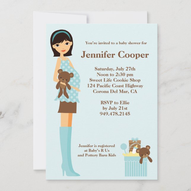 Modern Baby Shower Invitation (Front)